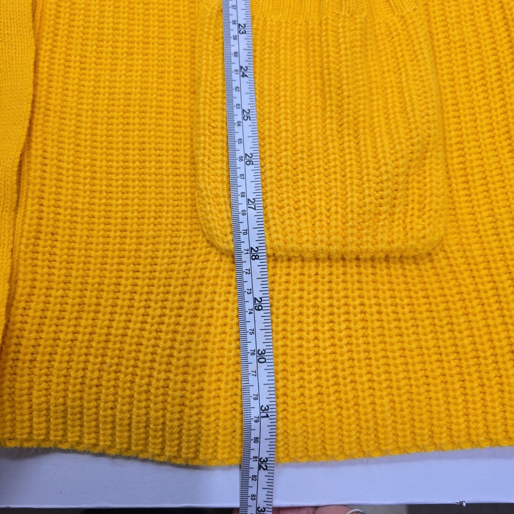 Woman Within Mustard Yellow Shaker Stitch Button Front Cardigan Sweater 2X 26/28 - Picture 4 of 6
